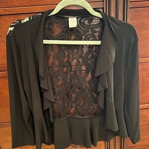 Michele Black Lace Teddy Jacket